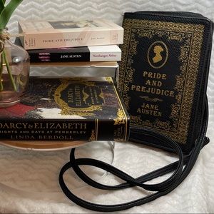 Pride and Prejudice Black and Gold Purse NWOT